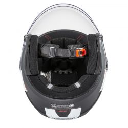 KASK MOTOCYKLOWY NZI CIVIC CONQUEST BLACK ANTRACITE GREY MATT 