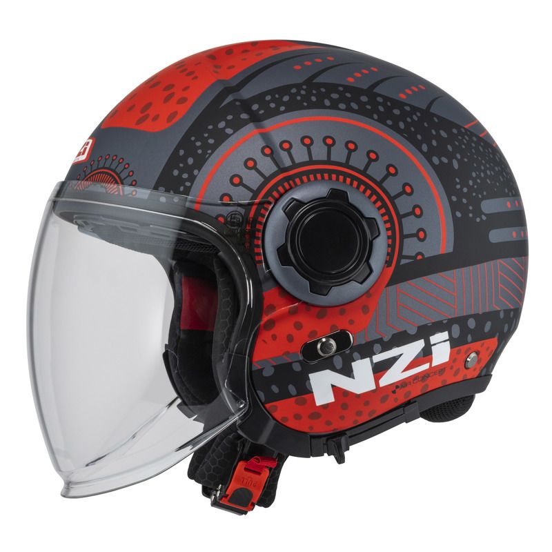 KASK MOTOCYKLOWY NZI RINGWAY 2 DUO ANTERA ANTRACITE RED MATT 