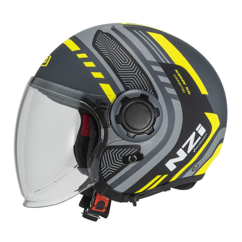 KASK MOTOCYKLOWY NZI RINGWAY 2 DUO CONNECTED ANTRACITE GREY MATT 