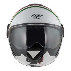 KASK MOTOCYKLOWY NZI RINGWAY 2 DUO SKYLINE BLACK WHITE ITALY 