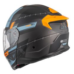 KASK MOTOCYKLOWY NZI COMBI 3 DUO METRIC ANTRACITE BLUE MATT 