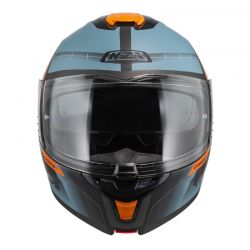 KASK MOTOCYKLOWY NZI COMBI 3 DUO METRIC ANTRACITE BLUE MATT 