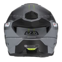 KASK MOTOCYKLOWY NZI COMBI 3 DUO METRIC NARDO GREY WHITE MATT 
