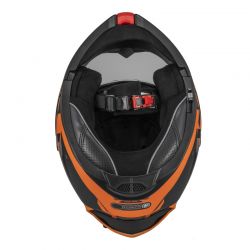 KASK MOTOCYKLOWY NZI COMBI 3 DUO DAILY BLACK ORANGE ANTRACITE MATT 