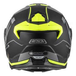 KASK MOTOCYKLOWY NZI COMBI 3 DUO ORBE BLACK ANTRACITE YELLOW MATT 