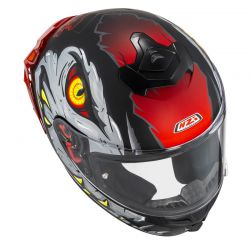 KASK MOTOCYKLOWY NZI TRENDY STREAM RAPTOR BLACK GREY RED S MATT 