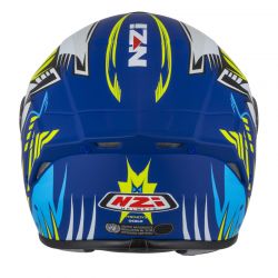 KASK MOTOCYKLOWY NZI TRENDY STREAM OCELO BLUE WHITE SKY BLUE MATT 