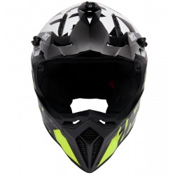 KASK IMX FMX-02 BLACK/WHITE/FLO YELLOW/GREY GLOSS GRAPHIC XS ENDURO CROSS