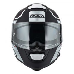 KASK MOTOCYKLOWY NZI EURUS 4 STREAM DUO CHARMANT BLACK WHITE TINTED S MATT 