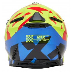 KASK IMX FMX-02 BLACK/FLUO YELLOW/BLUE/FLUO RED GLOSS GRAPHIC XS ENDURO CROSS