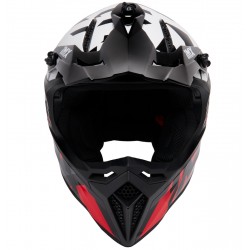 KASK IMX FMX-02 BLACK/WHITE/FLO RED/GREY GLOSS GRAPHIC XS ENDURO CROSS