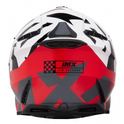 KASK IMX FMX-02 BLACK/WHITE/FLO RED/GREY GLOSS GRAPHIC XS ENDURO CROSS