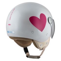KASK MOTOCYKLOWY NZI PASARELA CORAZÓN ROSA 