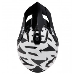 KASK IMX FMX-02 BLACK/WHITE/FLO RED/GREY GLOSS GRAPHIC XS ENDURO CROSS