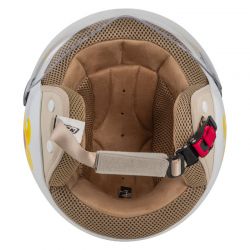 KASK MOTOCYKLOWY NZI PASARELA MARGARITAS NARANJA Y ROSA 