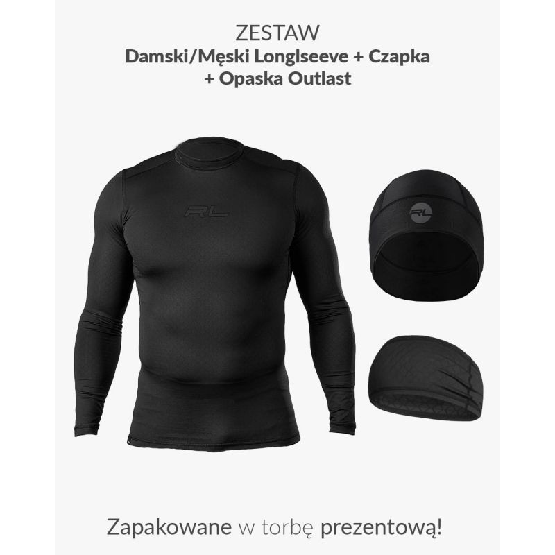 Zestaw Prezentowy RL: damski/męski longsleeve + czapka + opaska Outlast 2.0