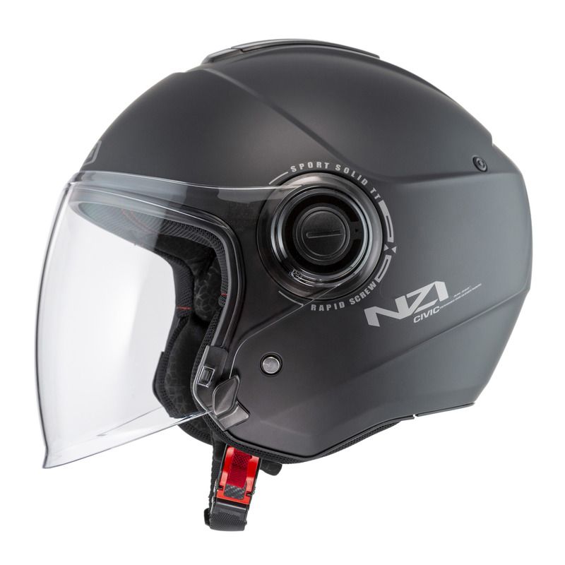 KASK MOTOCYKLOWY NZI CIVIC SOLID NOUVEAU MATT BLACK 