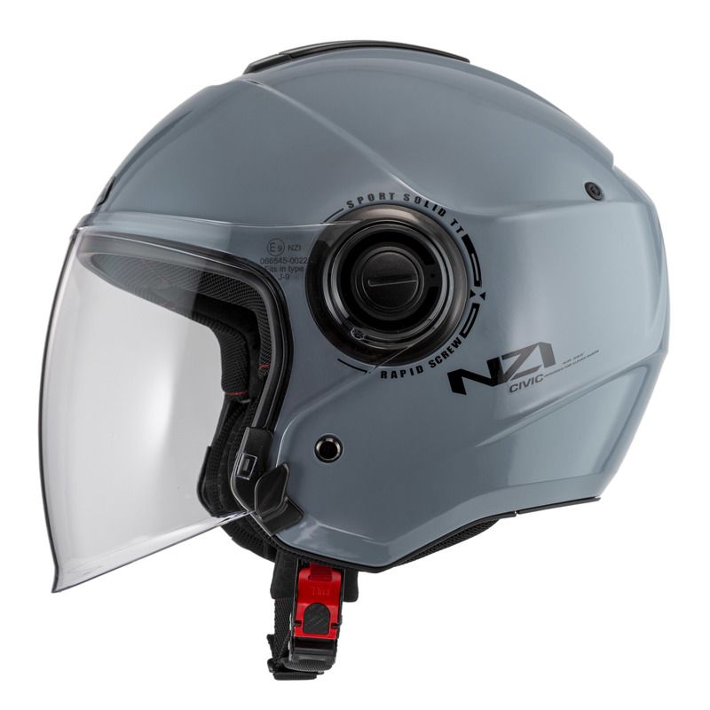 KASK MOTOCYKLOWY NZI CIVIC SOLID NOUVEAU NARDO GREY 
