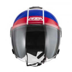KASK MOTOCYKLOWY NZI CIVIC SUNSET WHITE BLUE RED 