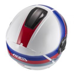 KASK MOTOCYKLOWY NZI CIVIC SUNSET WHITE BLUE RED 