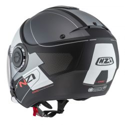 KASK MOTOCYKLOWY NZI CIVIC CONQUEST BLACK ANTRACITE GREY MATT 