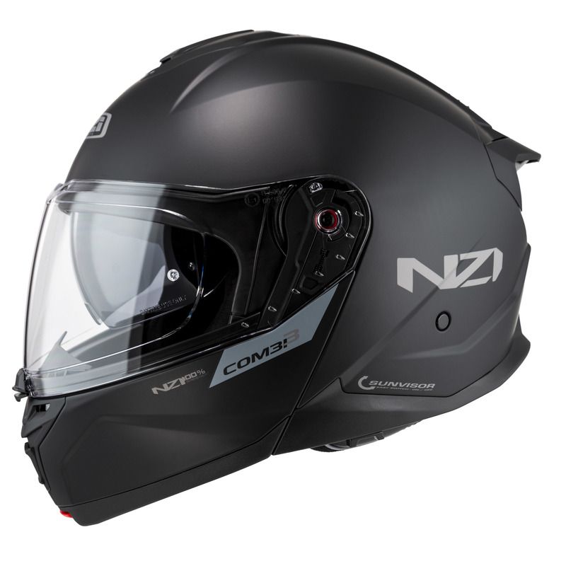 KASK MOTOCYKLOWY NZI COMBI 3 DUO MATT BLACK 