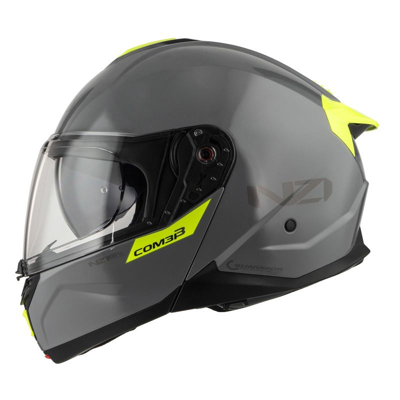 KASK MOTOCYKLOWY NZI COMBI 3 DUO SOLID NOUVEAU NARDO GREY 