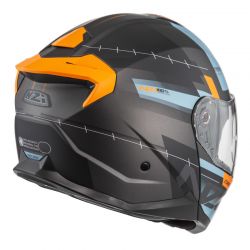 KASK MOTOCYKLOWY NZI COMBI 3 DUO METRIC ANTRACITE BLUE MATT 