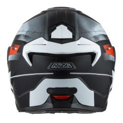 KASK MOTOCYKLOWY NZI COMBI 3 DUO METRIC BLACK RED MATT 