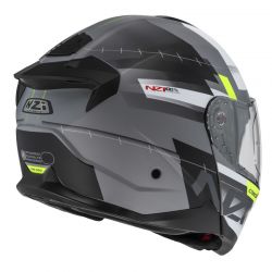 KASK MOTOCYKLOWY NZI COMBI 3 DUO METRIC NARDO GREY WHITE MATT 