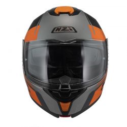 KASK MOTOCYKLOWY NZI COMBI 3 DUO DAILY BLACK ORANGE ANTRACITE MATT 