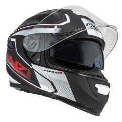 KASK MOTOCYKLOWY NZI EURUS 4 STREAM DUO CHARMANT BLACK WHITE TINTED S MATT 