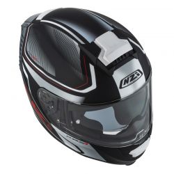 KASK MOTOCYKLOWY NZI EURUS 4 STREAM DUO CHARMANT BLACK WHITE TINTED S MATT 