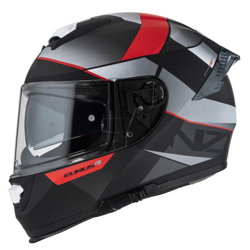 KASK MOTOCYKLOWY NZI EURUS 4 STREAM DUO VANGUARD BLACK ANTRACITE RED TINTED S MATT 