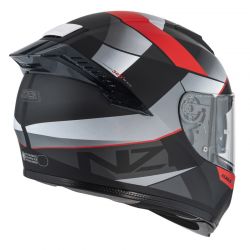 KASK MOTOCYKLOWY NZI EURUS 4 STREAM DUO VANGUARD BLACK ANTRACITE RED TINTED S MATT 