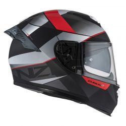 KASK MOTOCYKLOWY NZI EURUS 4 STREAM DUO VANGUARD BLACK ANTRACITE RED TINTED S MATT 
