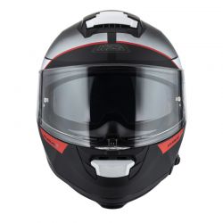KASK MOTOCYKLOWY NZI EURUS 4 STREAM DUO VANGUARD BLACK ANTRACITE RED TINTED S MATT 