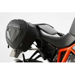 ZESTAW SAKW BOCZNYCH BLAZE H I STELAŻY SW-MOTECH KTM 1290 SUPER DUKE R (14-) BLACK/GREY 2X14-21L