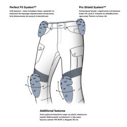 JEANSY MOTOCYKLOWE REBELHORN FASTER BLACK 