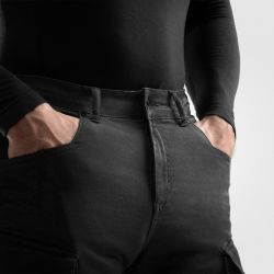 JEANSY MOTOCYKLOWE REBELHORN FASTER BLACK 