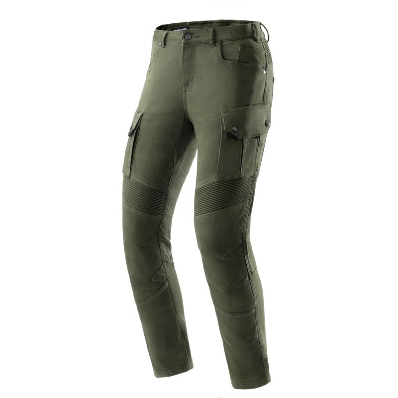 JEANSY MOTOCYKLOWE REBELHORN FASTER OLIVE GREEN 