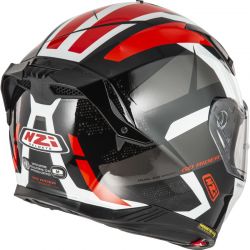KASK MOTOCYKLOWY NZI GO RIDER STREAM DUO TRIDENT BLACK GREY RED 