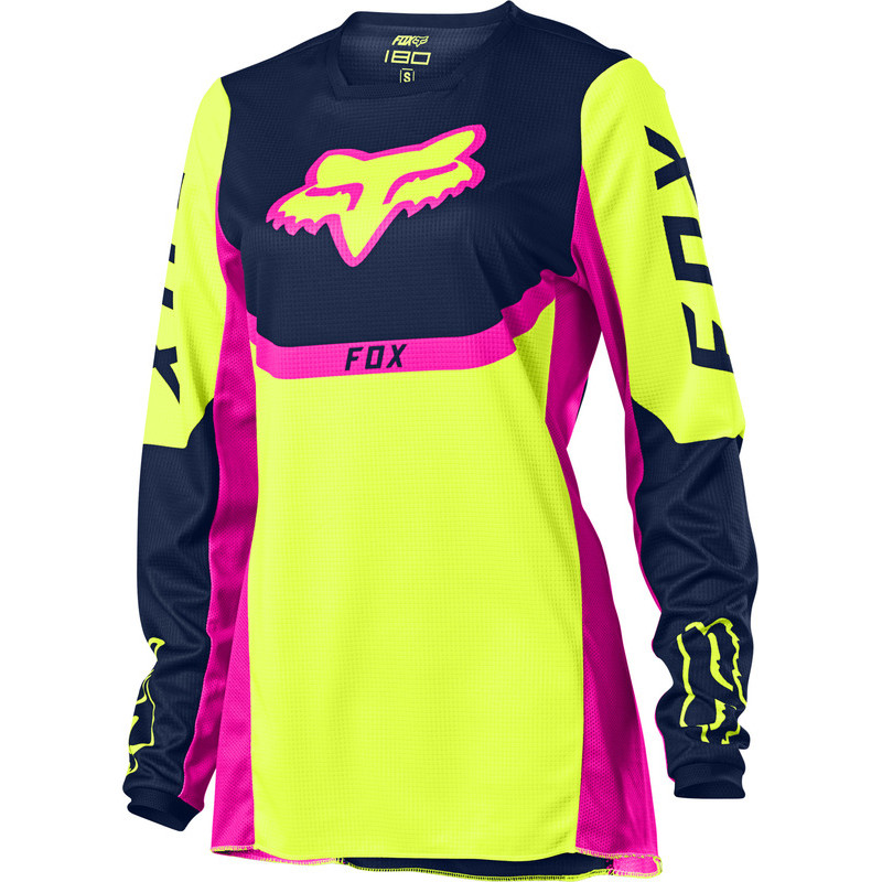 BLUZA FOX LADY 180 VOKE YELLOW  ENDURO CROSS
