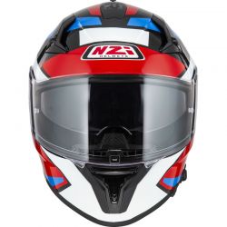 KASK MOTOCYKLOWY NZI GO RIDER STREAM DUO QUADRI BLACK RED BLUE 