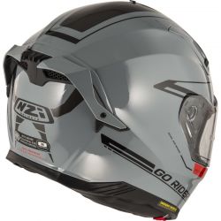 KASK MOTOCYKLOWY NZI GO RIDER STREAM DUO SOLID NOUVEAU NARDO GREY 