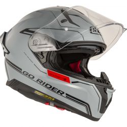 KASK MOTOCYKLOWY NZI GO RIDER STREAM DUO SOLID NOUVEAU NARDO GREY 