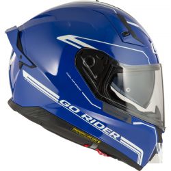 KASK MOTOCYKLOWY NZI GO RIDER STREAM DUO SOLID NOUVEAU BLUE Y 