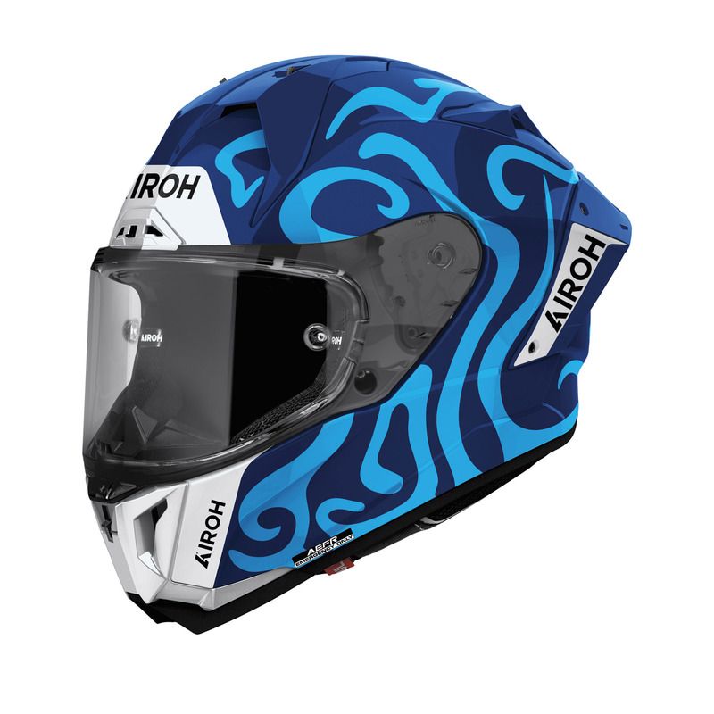 KASK MOTOCYKLOWY AIROH GP800 SWAIN BLUE GLOSS 
