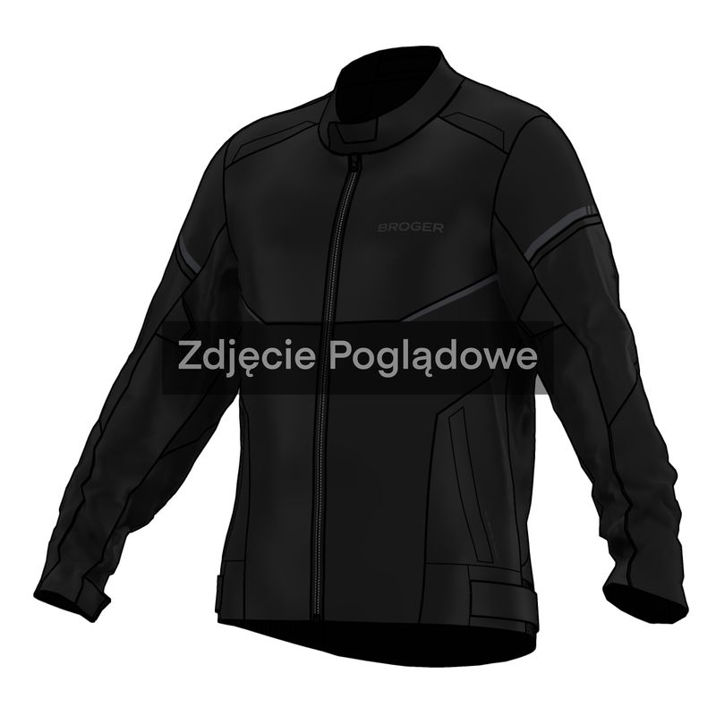 KURTKA MOTOCYKLOWA TEKSTYLNA BROGER GRID BLACK 