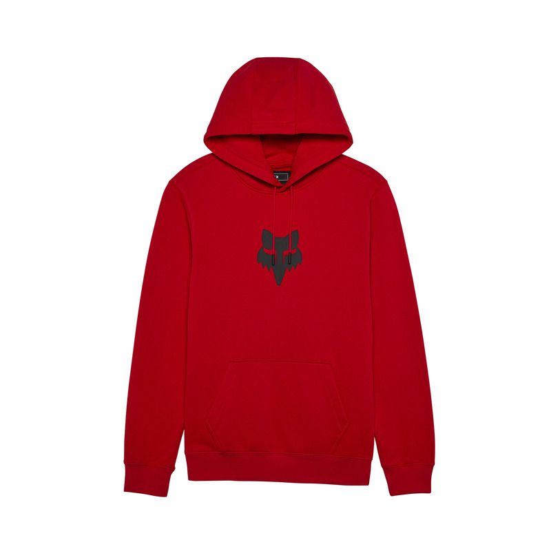 BLUZA Z KAPTUREM FOX HEAD FLEECE PO FLAME RED  ENDURO CROSS